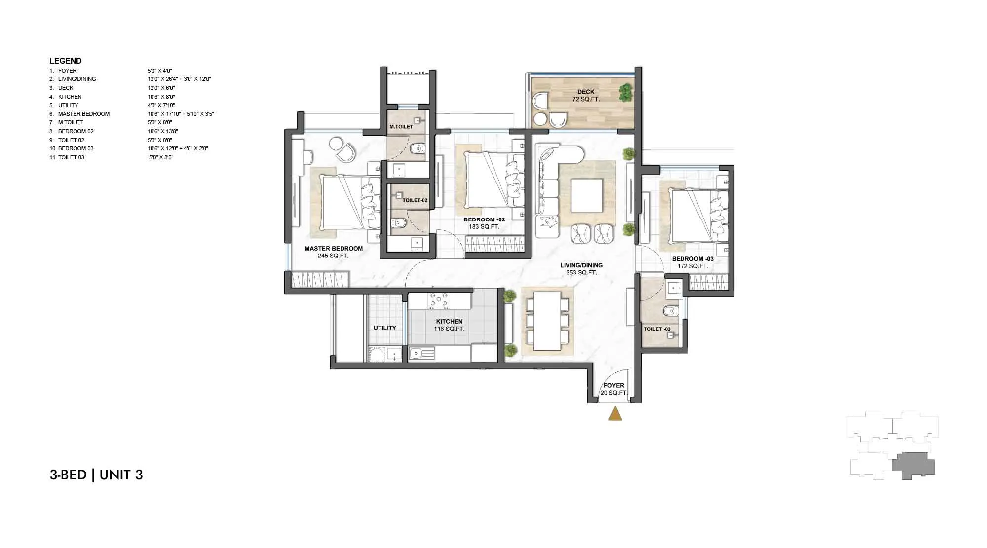 3 BHK Plan